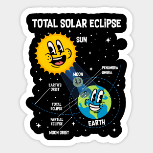 Total Solar Eclipse  - Funny Astronomy Sticker